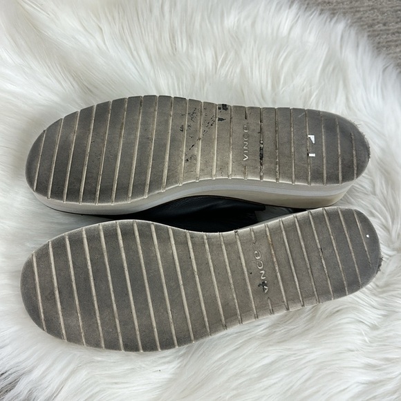 Vince Black Shelby Wedge Platform Sandals 8.5 - Picture 10 of 13